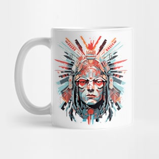 Ancien Aztec Warrior Mystical Abstract Mug